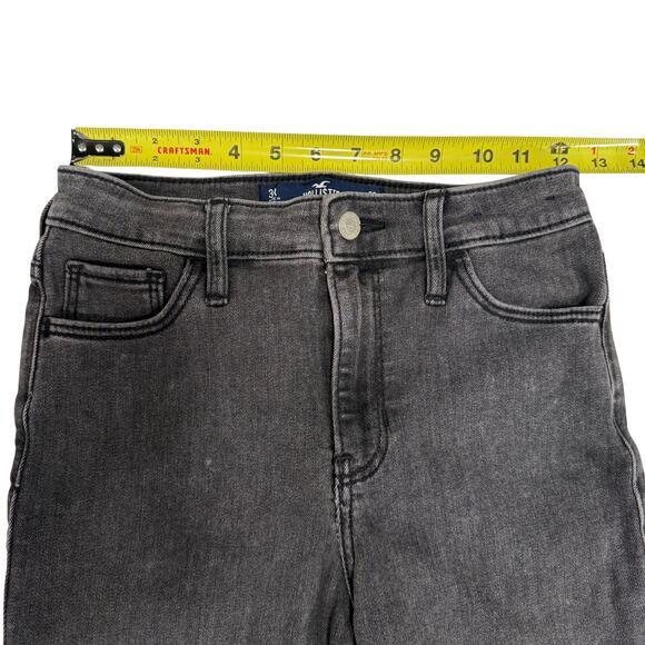 Hollister Black High-Rise Flare Jeans w/ Soft Stretch | Women's 26" - Picture 4 of 8